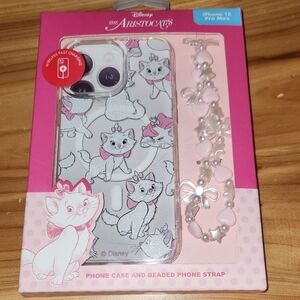 NWT Aristocats Marie IPhone 15 Pro Max Pgone Case And Strap